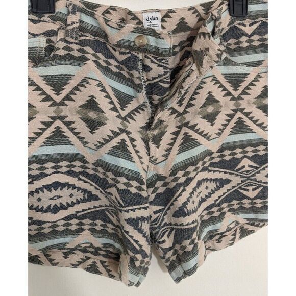 Dylan By True Grit Aztec Western 100% Cotton Knit Mid Rise Shorts 8 - Picture 8 of 10